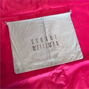 Stuart Weitzman Beige Drawstring Dust Bag